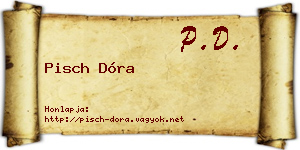Pisch Dóra névjegykártya
